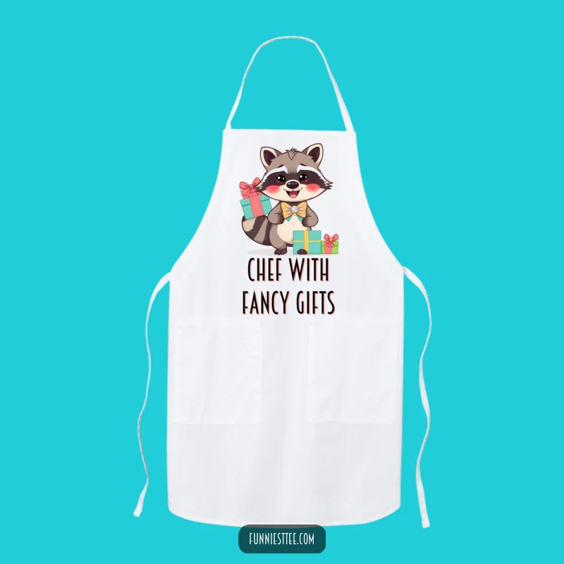 Funny Raccoon Gift Balancer Apron: Cook and Celebrate with Style