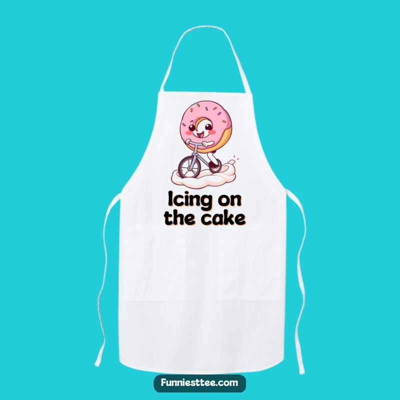 Funny Donut Unicycle Apron: Cook Up Laughs in the Kitchen - Great Funny Gift!
