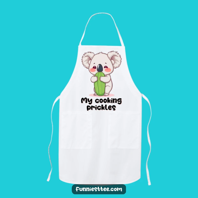 Funny Koala Cactus Hug Apron - Hilarious Kitchen Companion