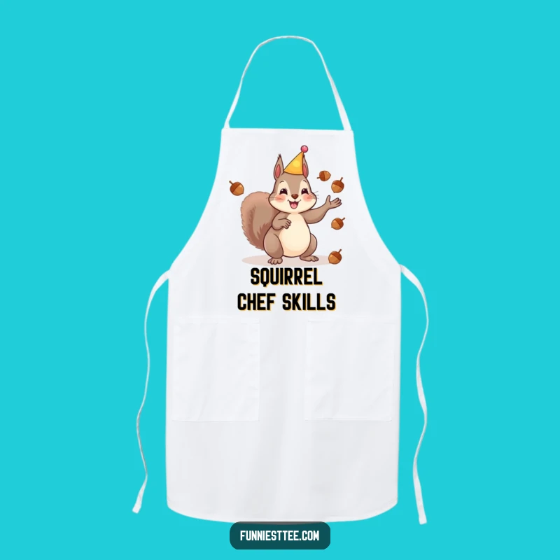 Funny Squirrel Party Apron - Cook with Nutty Laughter!