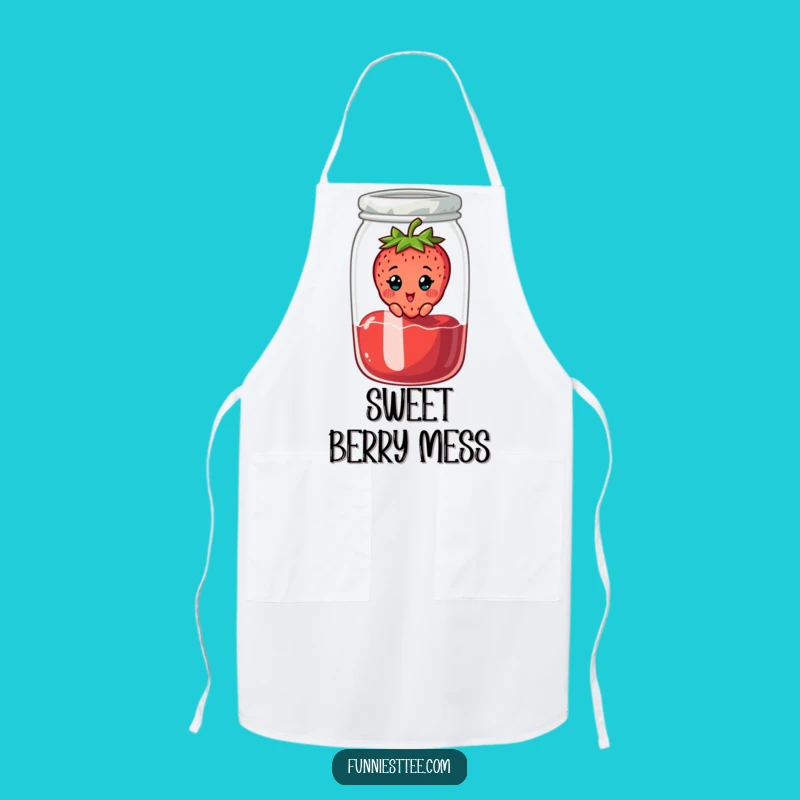 Funny Strawberry Jam Apron: Make Sweet Treats with Smiles!