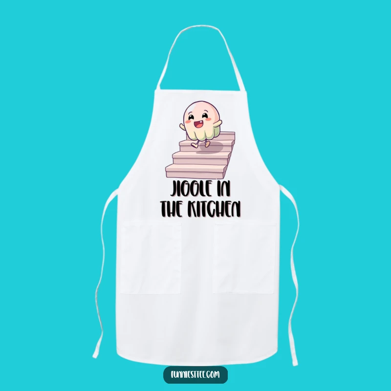 Funny Wobbly Jelly Apron: Kitchen Fun, Cheerful Humorous Cooking Accessory