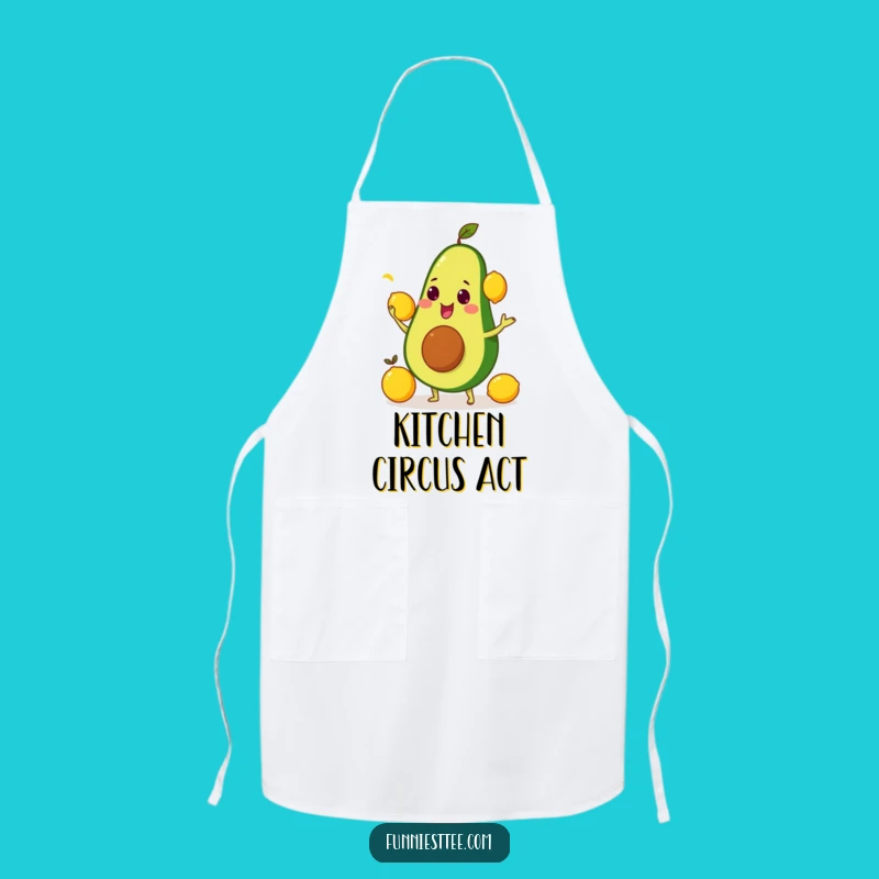 Funny Avocado Juggling Apron: Cook with Comedy and Flair