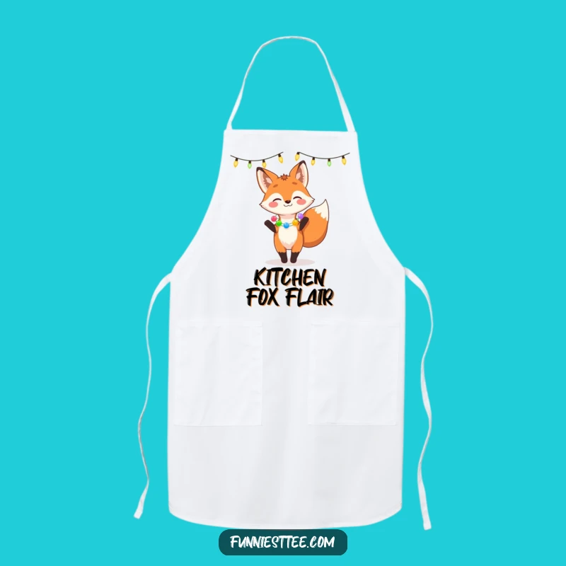 Funny Fox Party Apron - Cook with Festive Fun!