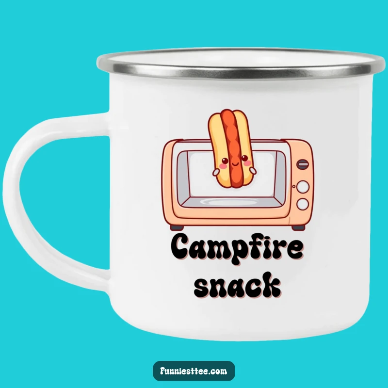 Funny Hot Dog Toaster Oven Camping Mug - Durable and Hilarious Outdoor Companion