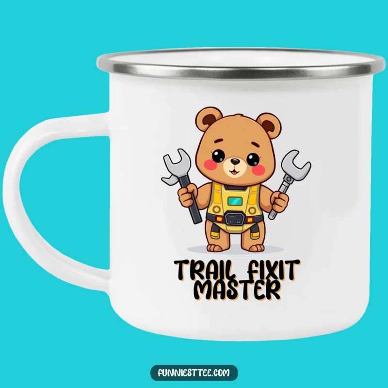 Funny Bear Camping Mug: Cheerful Bear Builder, Cozy Maker Camp Gift
