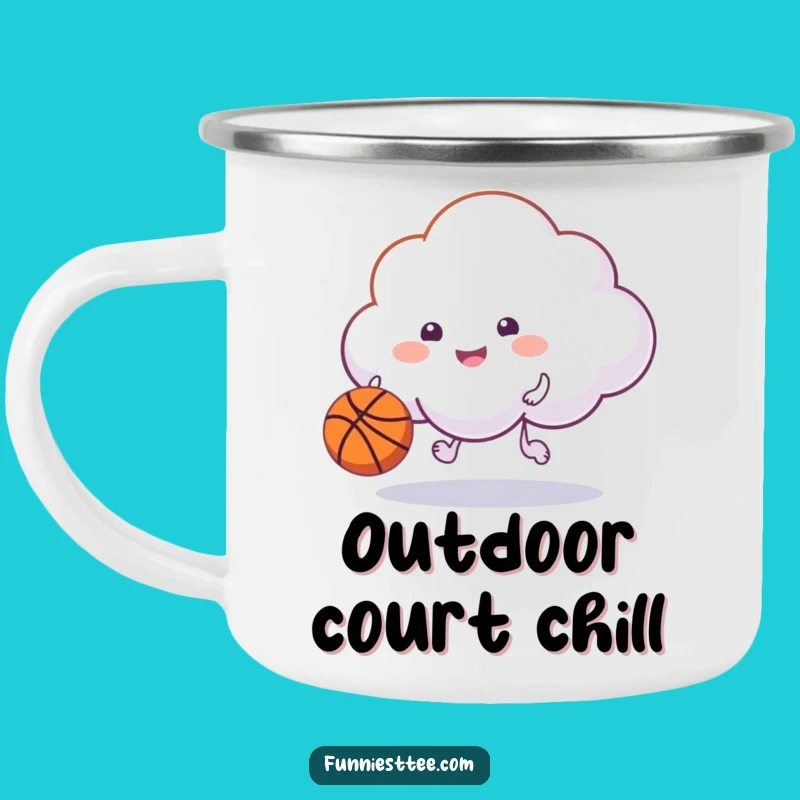Funny Happy Cloud Camping Mug: Adventure Fuel for Game Day