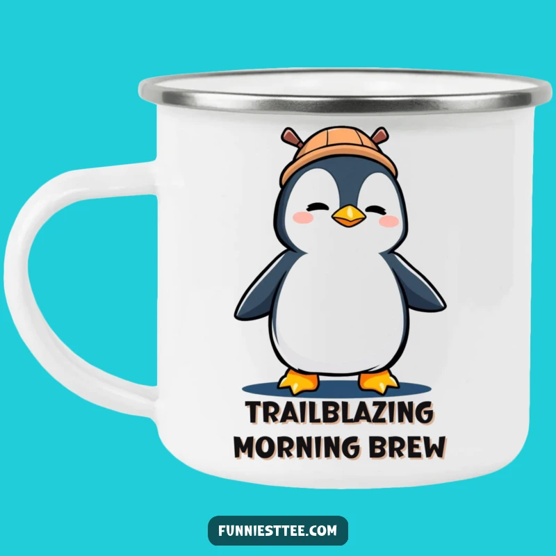 Funny Penguin Marching Camping Mug: Durable Gear for Your Adventures