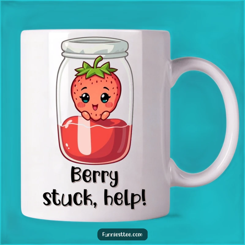 Funny Strawberry Jam Mug: Sweet Surprise for Fruit Lovers!
