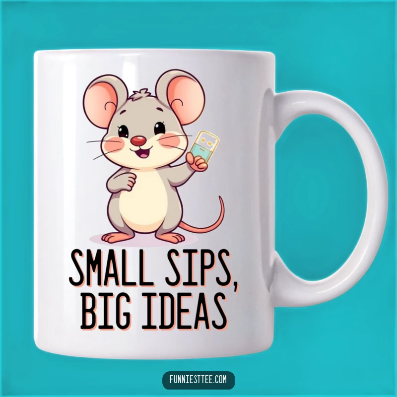 Funny Mouse Motivator Mug - Cheerful Tech Support Gift for Encouragement