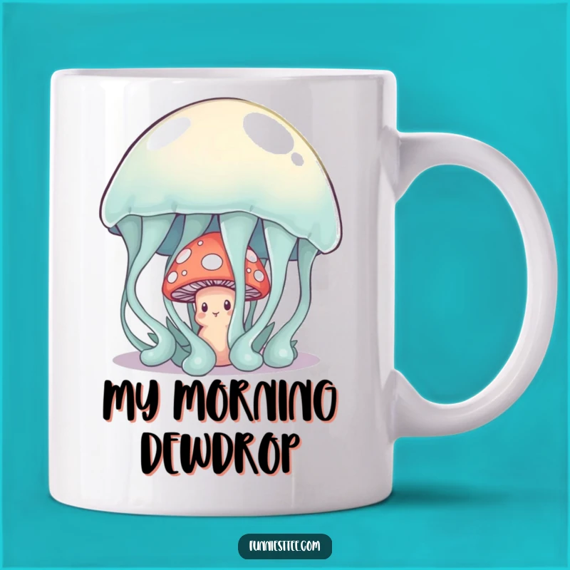 Funny Shy Mushroom Jelly Mug: Adorable Gift for Introverts and Foodies