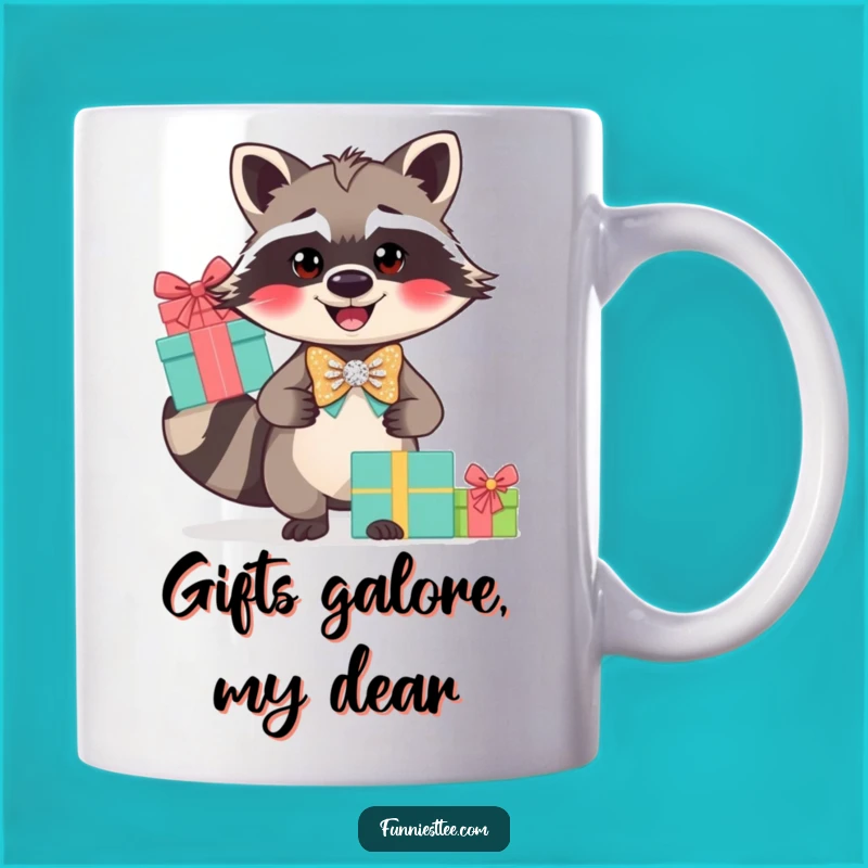 Funny Raccoon Gift Balancer Mug: A Hilarious Present for Party Animals