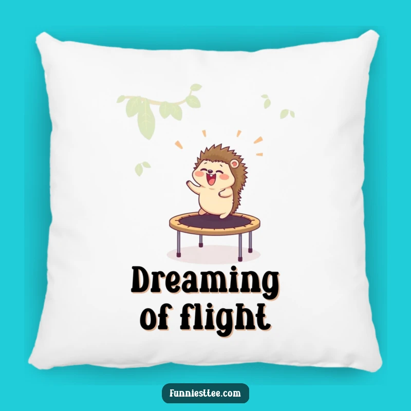 Funny Hedgehog Trampoline Pillow - Comfy & Hilarious Cushion Gift