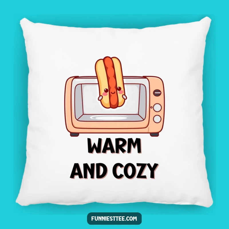 Funny Hot Dog Toaster Oven Pillow - Cozy Comfort with a Breakfast Twist