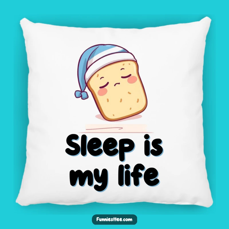 Funny Sleepy Bread Pillow: Cozy Comfort for Nap Lovers!