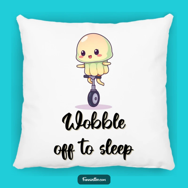 Funny Wobbly Jelly Pillow - Cozy Unicycle Comfort, Hilarious Accent Gift