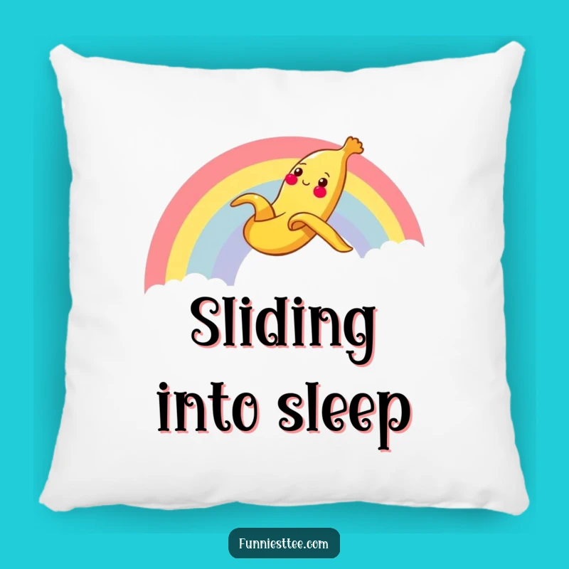 Funny Banana Rainbow Pillow: Cheerful Comfort for Happy Dreams