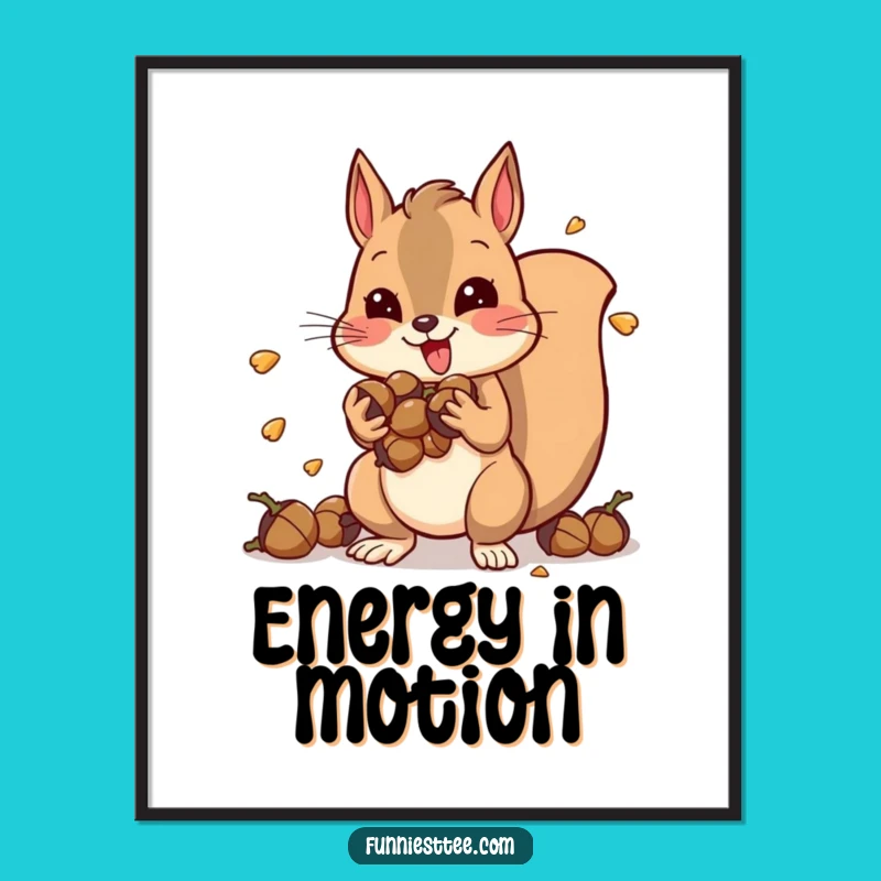 Funny Squirrel Digital Art: Vibrating Energy Art, Perfect Funny Gift