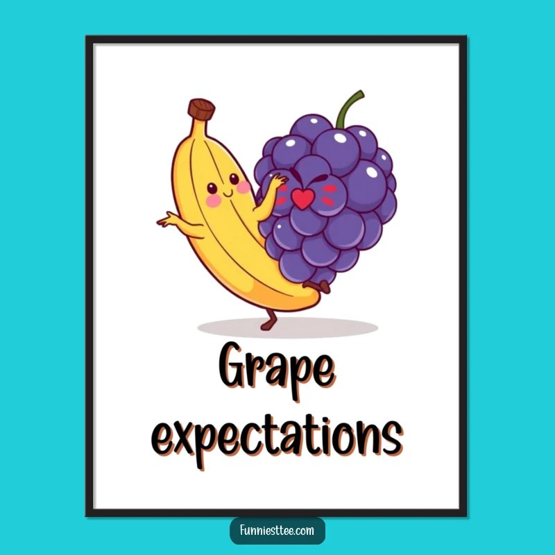 Funny Banana Slip Digital Art Print - Hilarious Fruit Wall Decor Gift