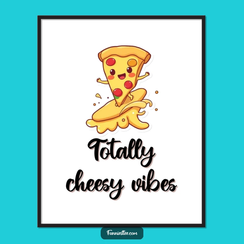 Funny Pizza Surf Digital Art - Instant Delicious Decor for Walls
