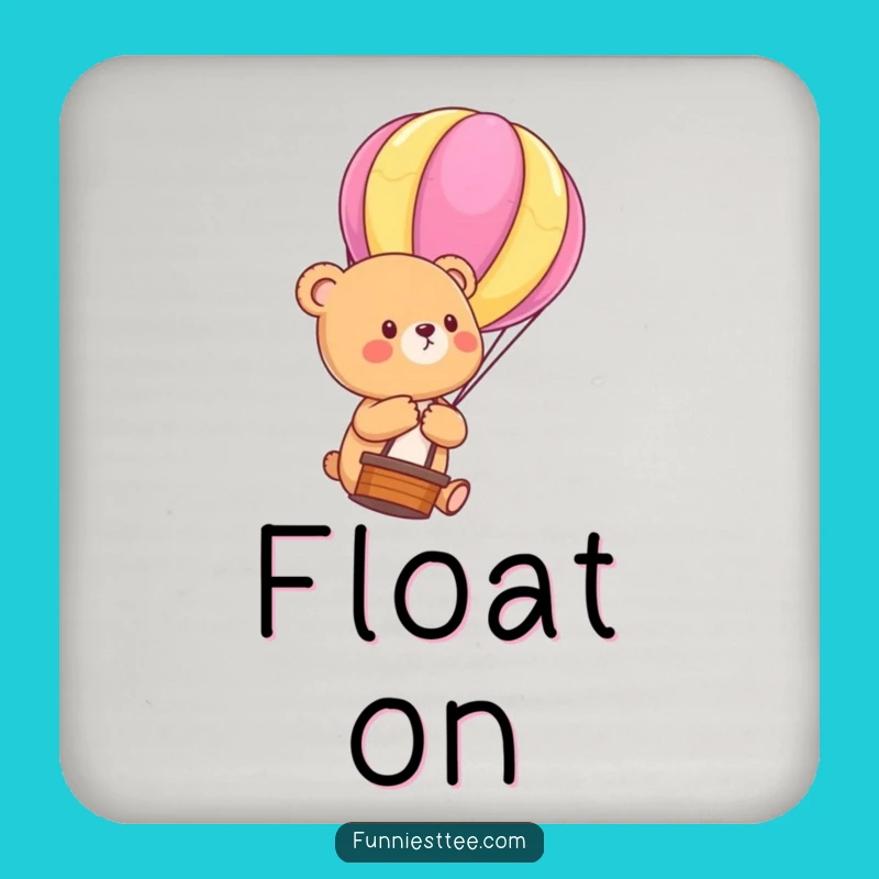 Funny Bear Cub Balloon Coaster: Upward Journey Decor, Chic Gift