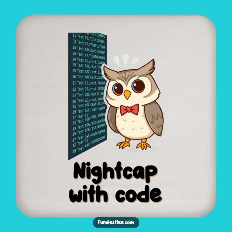 Funny Coding Owl Coasters: Protect Surfaces with Programmer Flair