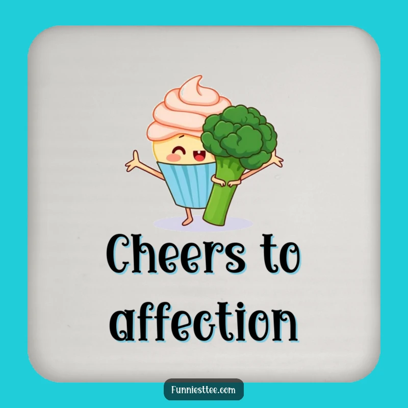 Funny Cupcake Hug Coasters: Protect Tables with Sweetness!