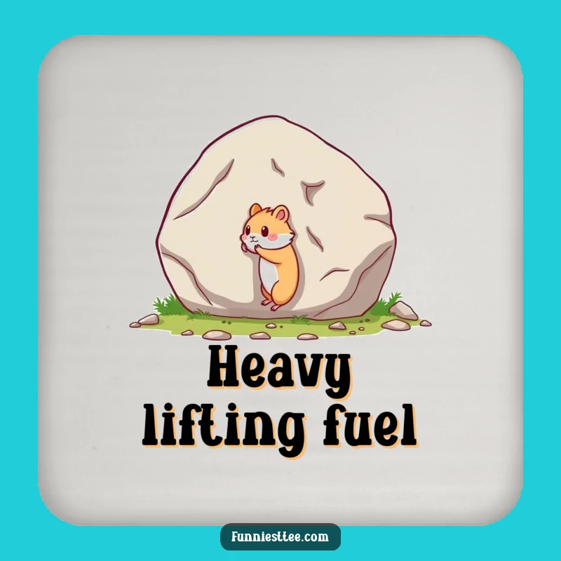 Funny Hamster Boulder Push Coaster: Hilarious Protection for Your Surfaces