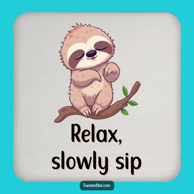 Funny Sloth Breakdancing Coasters - Protect Surfaces with Humor