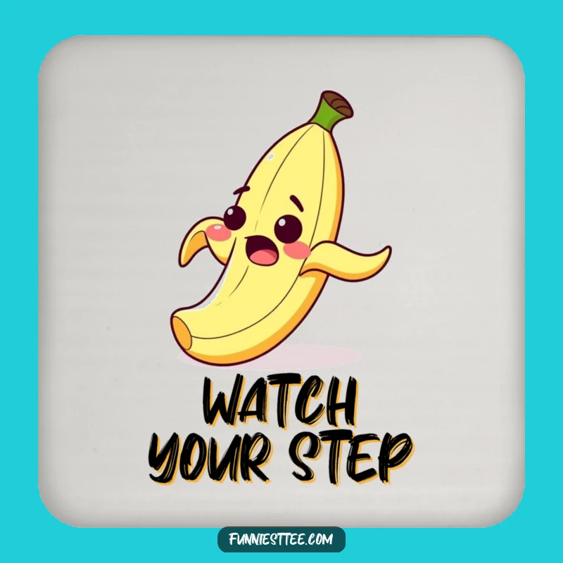 Funny Banana Peel Slip Coasters: Protect Surfaces with a Smile!