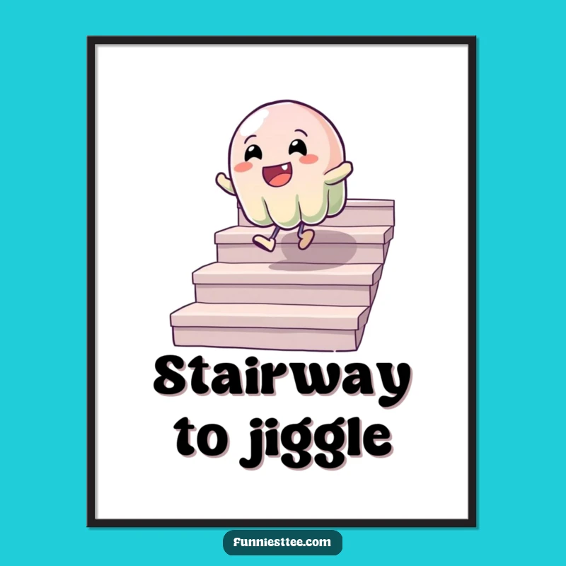 Funny Wobbly Jelly Poster: Bouncing Art, Hilarious Humorous Wall Decor