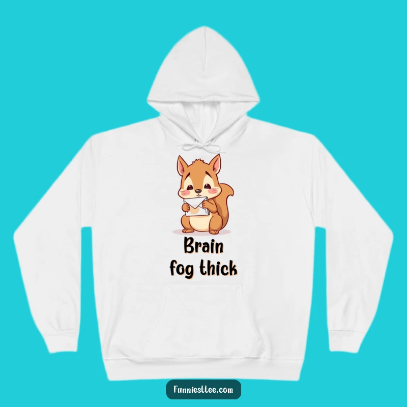 Funny Squirrel Mail Hoodie: Cozy Confused Character Warm Funny Gift