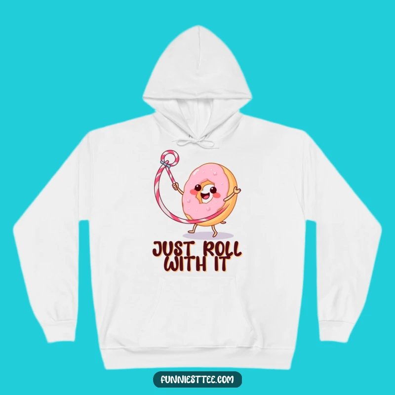 Funny Donut Hula Hoop Hoodie: Cozy & Hilarious Apparel for a Great Gift
