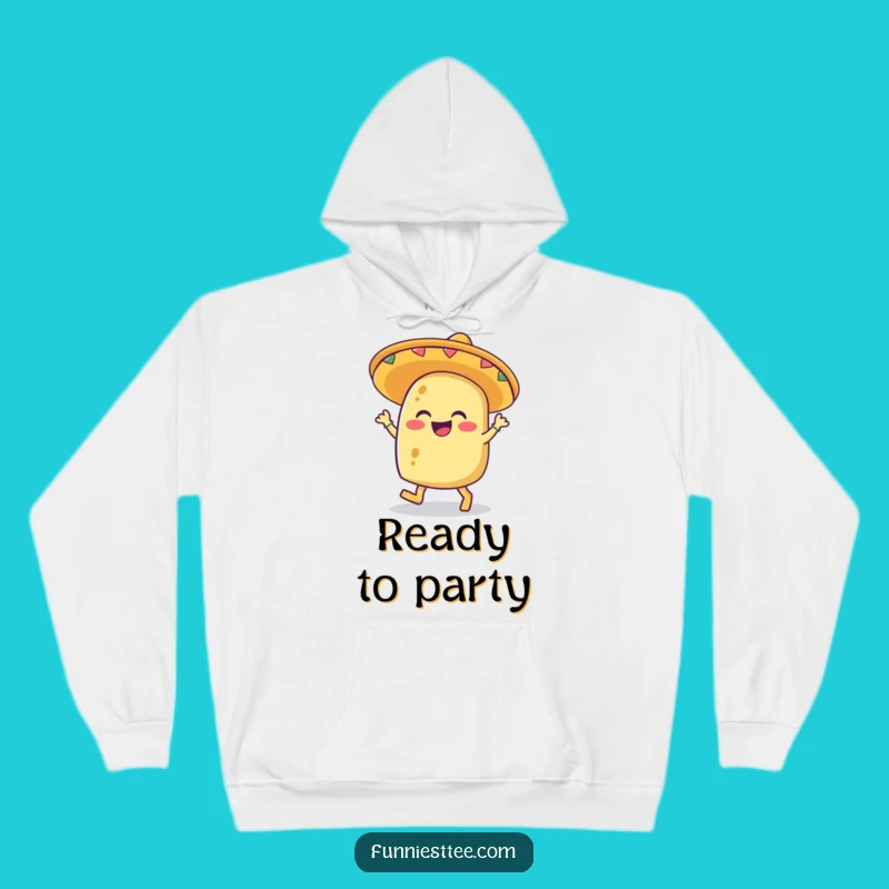 Funny Giggling Taco Hoodie: Stay Cozy & Festive with Hilarious Fiesta Style