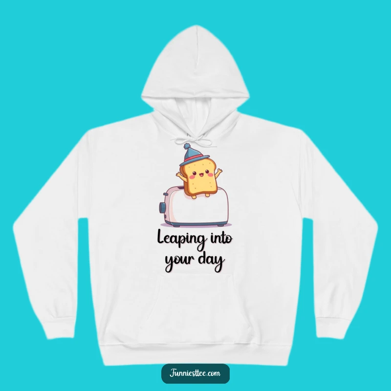 Funny Toast Leap Hoodie - Cozy Breakfast Drama Sweatshirt Gift