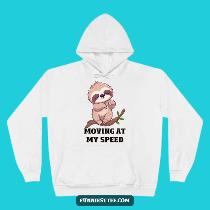 Funny Sloth Breakdancing Hoodie - Cozy & Comedic Chill Wear