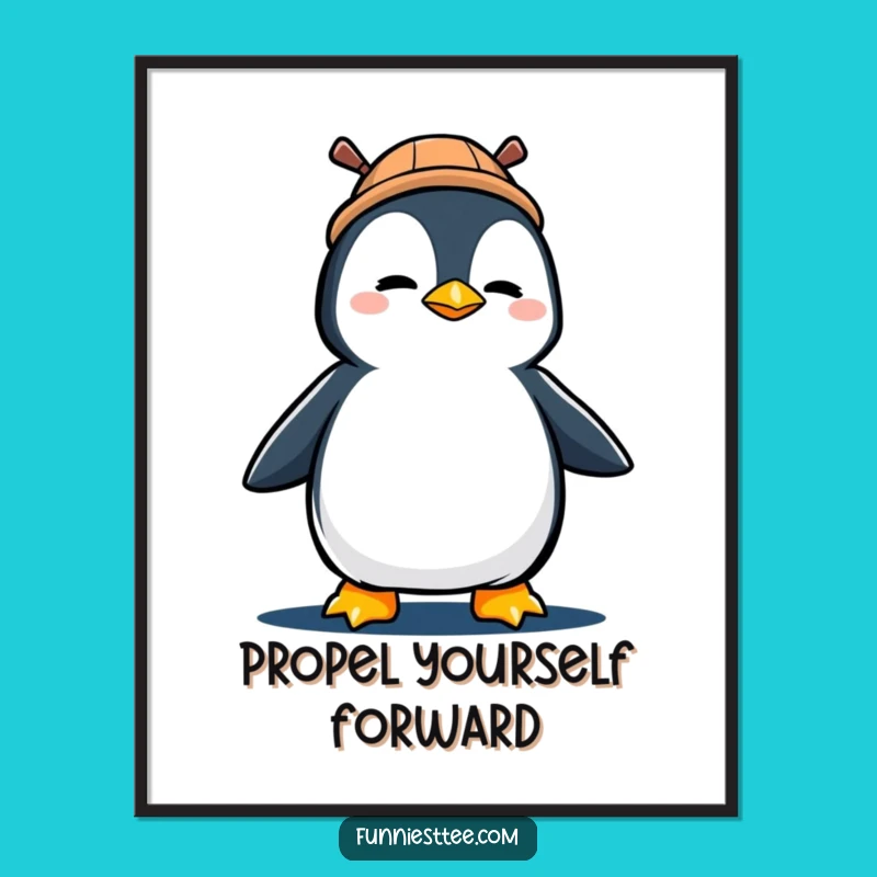 Free Printable Penguin Wall Art: Funny Downloadable Decor for Determined Souls