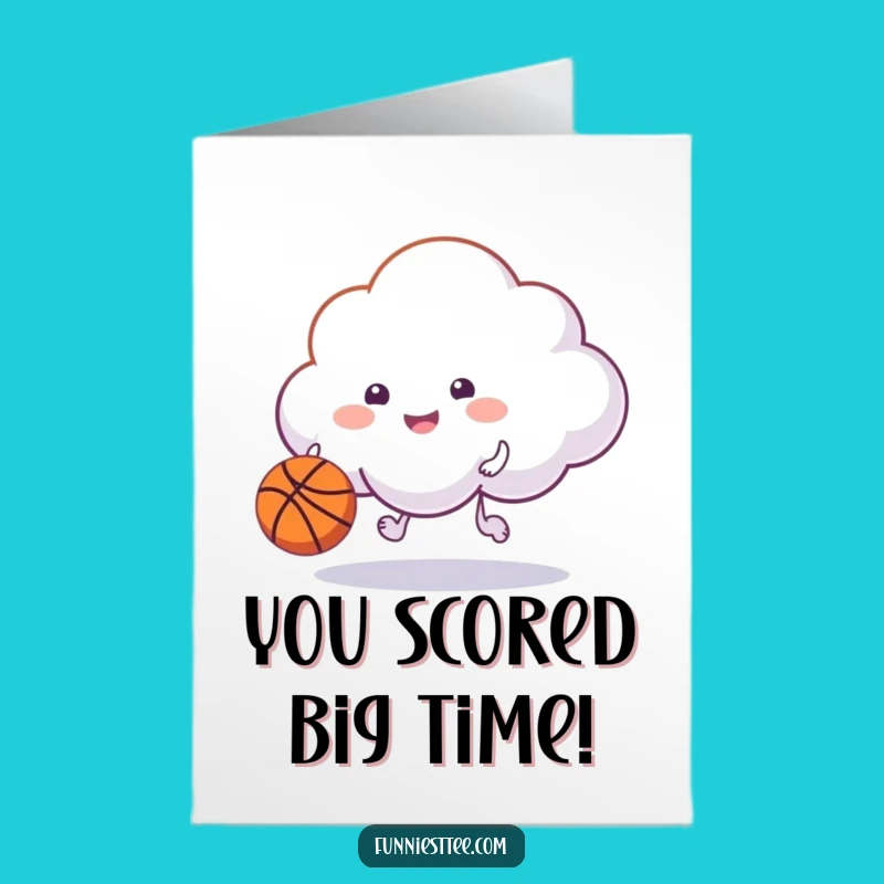 Free Printable Happy Cloud Basketball Congrats Card - Hilarious Downloadable Gift