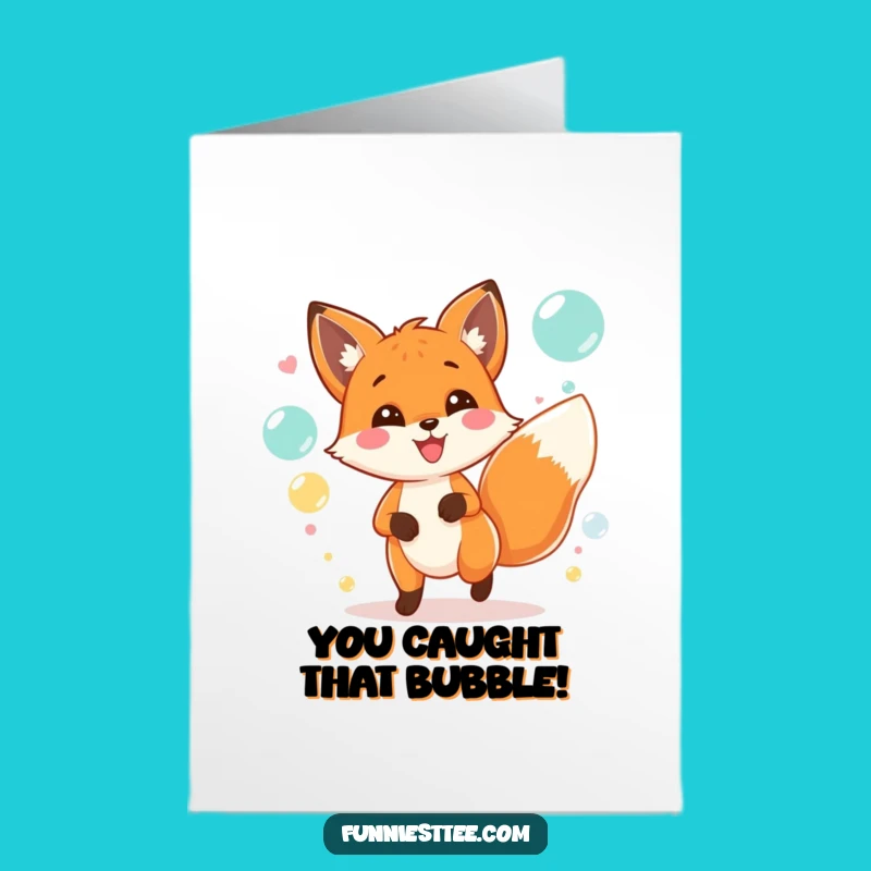 Free Printable Fox Card: Funny Downloadable for Celebrations & Achievements