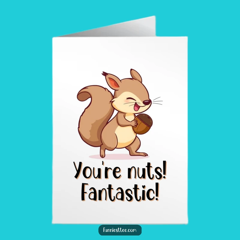 Free Printable Congrats Card: Squirrel's Ambitious Chase Download