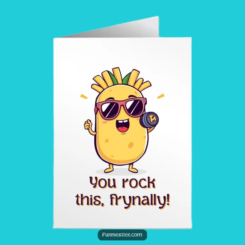Free Printable Potato Rockstar Congrats Card - Funny Downloadable Gift