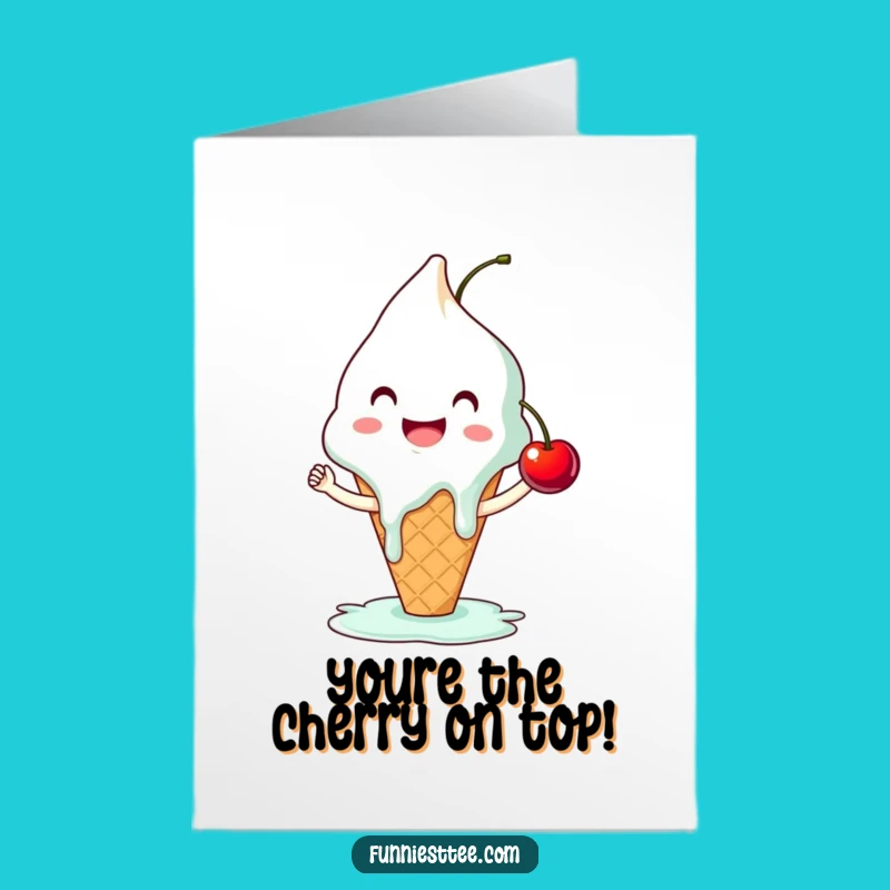 Free Printable Congrats Card: Ice Cream High-Five Celebrate Funny
