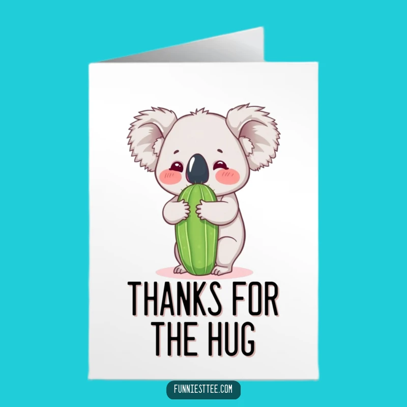 Free Printable Thank You Koala Cactus Card - Funny Downloadable Art for Gratitude!