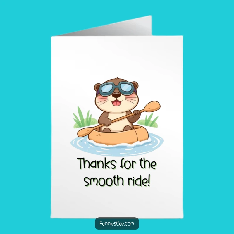 Free Printable Otter Thank You Card: Adorable Downloadable Gift for a Grateful Splash!