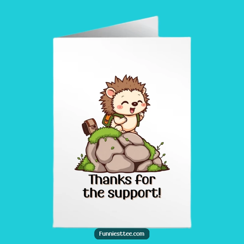 Free Printable Hedgehog Thank You Card: Sweet Downloadable Gift for a Grateful Climb!