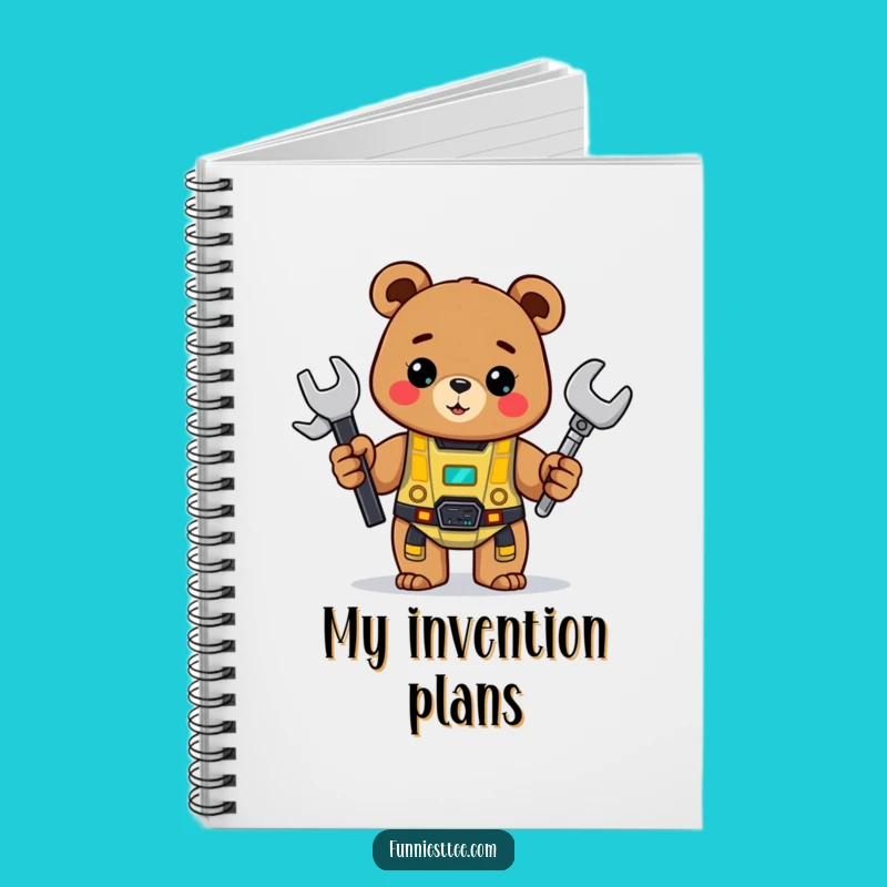 Funny Bear Notebook: Cheerful Bear Builder, Perfect Journal for Makers