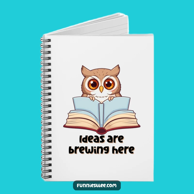 Funny Curious Owl Notebook - Journal Your Stories with this Bookish Design