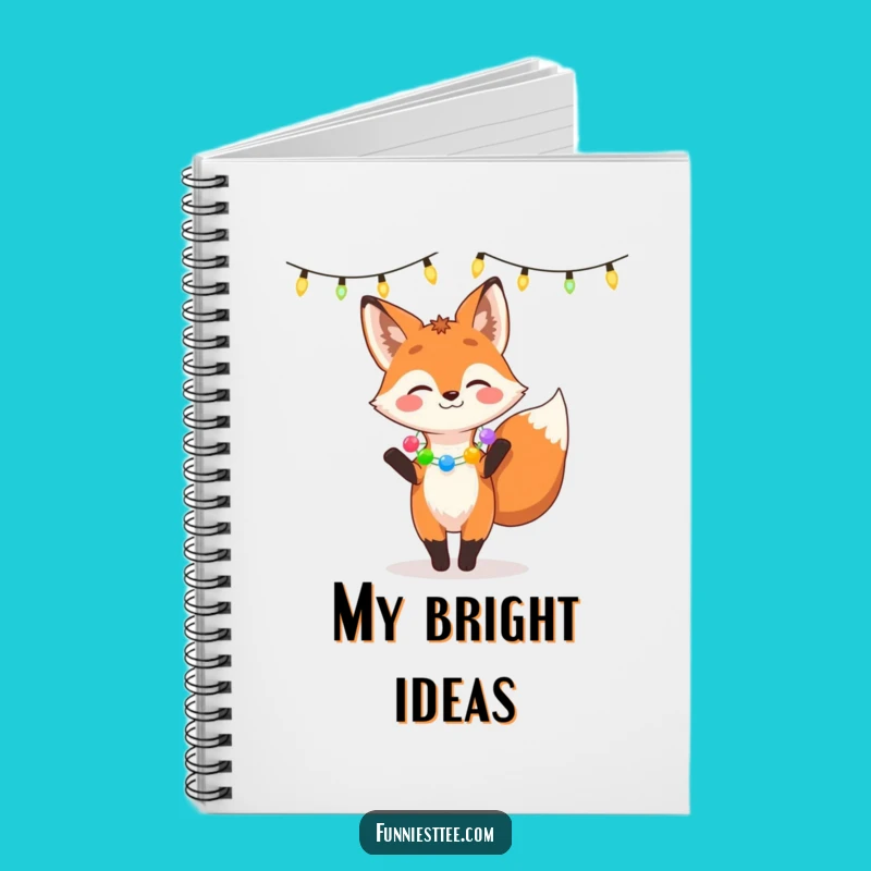 Funny Fox Party Notebook - Jot Ideas with Festive Flair!