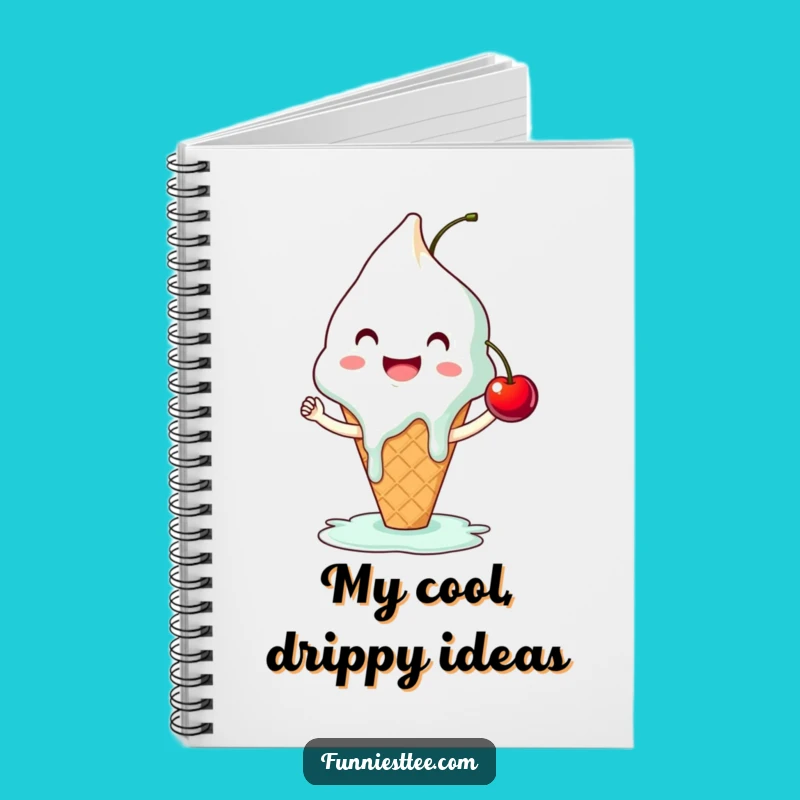 Funny Ice Cream High-Five Notebook - Jot Down Sweet Ideas Hilariously