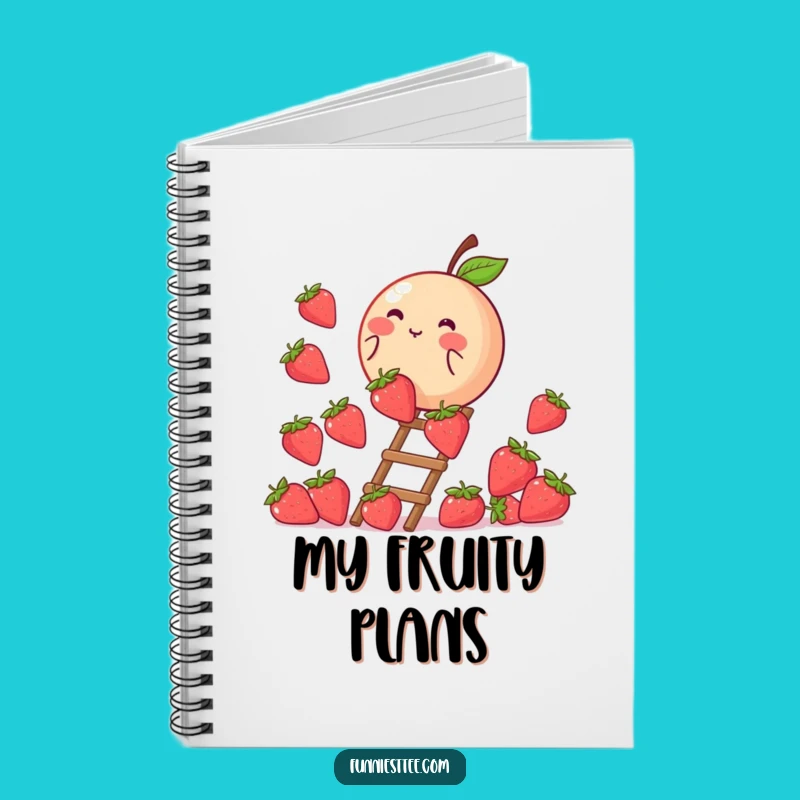 Funny Peach Strawberry Ladder Notebook: Jot Down Sweet Ideas